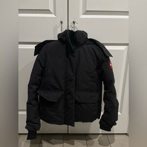 Candana Goose Blakey Parka Coat (Dark Navy)
